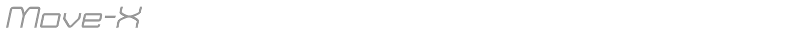 Move-X font preview